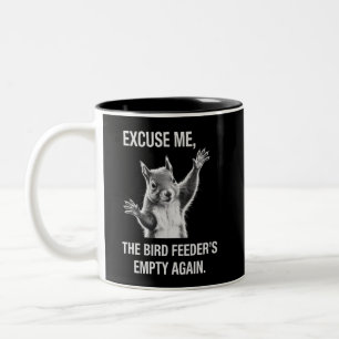 Eekhoorn Excuses, Vogelveiler is weer leeg Tweekleurige Koffiemok