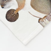 eekhoorn fleece deken (Hoek)