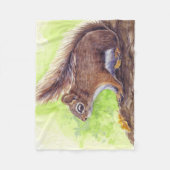 eekhoorn fleece deken (Voorkant)