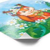 eekhoorn foto afdruk (Hoek)