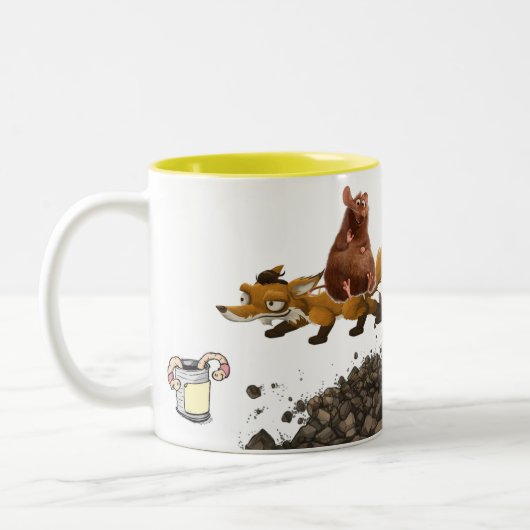 Eekhoorn Fox Worm Mok (Links)