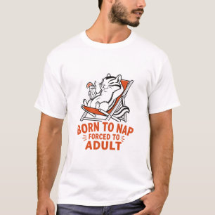 Eekhoorn Geboren Om Te Pitten T-shirt