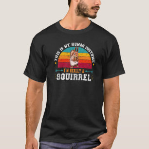 Eekhoorn Gezegde Kute Retro  eekhoorn T-shirt