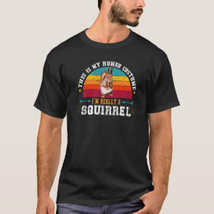 Eekhoorn Gezegde Kute Retro  eekhoorn T-shirt