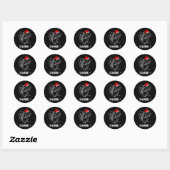Eekhoorn - Grappig kerstontwerp T-Shirt Ronde Sticker (Vel)