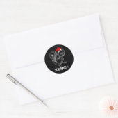Eekhoorn - Grappig kerstontwerp T-Shirt Ronde Sticker (Envelop)