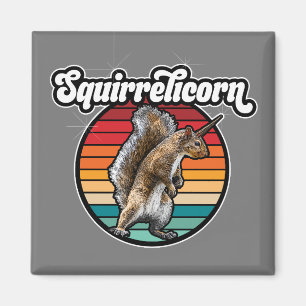Eekhoorn - grappige,  eekhoorn eenhoorn magneet