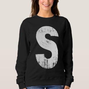 Eekhoorn Halloween Carnaval Kostuum Letter S Blauw Trui