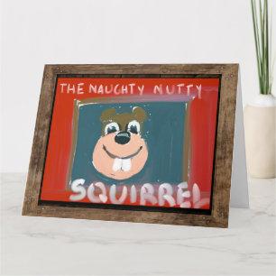 Eekhoorn Happy Birthday Grote Wenskaart 1 Kaart