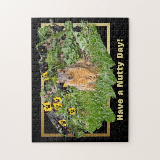 Eekhoorn heeft een voedingsdag legpuzzel (Verticaal)