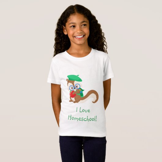 eekhoorn Homeschool T-shirt (Voorkant volledig)