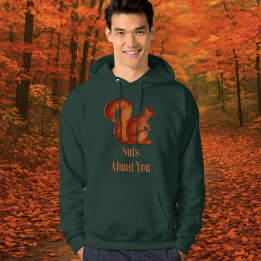 Eekhoorn - hout - stapelgek op jou hoodie