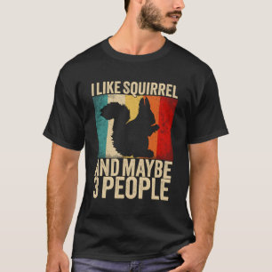 Eekhoorn Ik hou van eekhoorndieren T-shirt