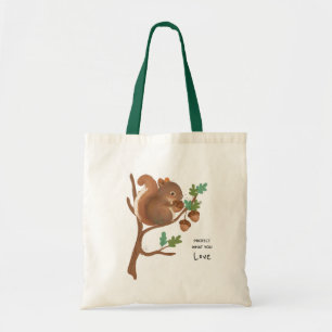 Eekhoorn - Illustratie bos bos bos Tote Bag