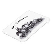 Eekhoorn in de herfst, Happy Thanksgiving! Magneet (Linkerzijde)