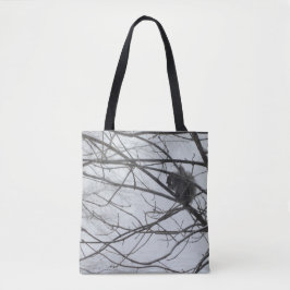 Eekhoorn in de sneeuw draagtas