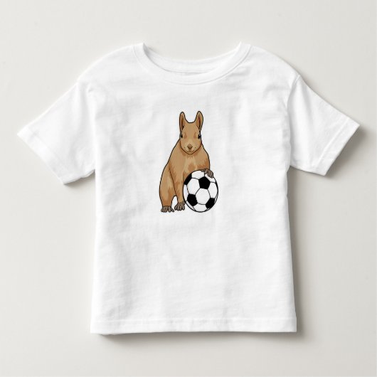 Eekhoorn in de sport kinder shirts (Voorkant)