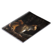 Eekhoorn in een pleister van zonlicht notitieboek (Linkerzijde)