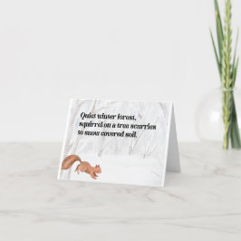 Eekhoorn in Forest 2 - vervaagde versie Bedankkaart