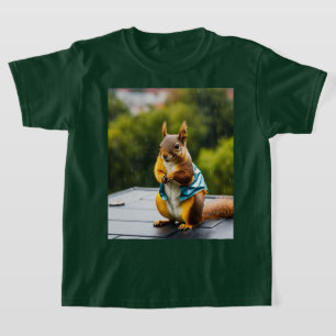 Eekhoorn in het regen T-shirt