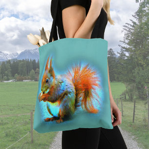 Eekhoorn in moderne stijl - koel draagtas