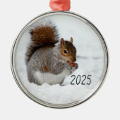 Eekhoorn in sneeuw met Berry Ornament (Voorkant)