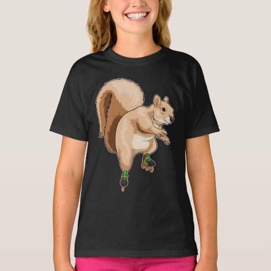 Eekhoorn Inline skating Roller skates T-shirt (Voorkant)