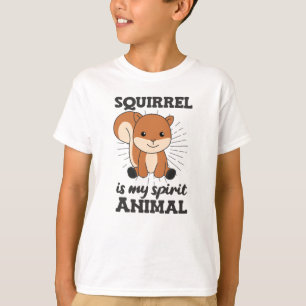 Eekhoorn is mijn gedistilleerde diertje, kalveren t-shirt