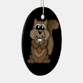 eekhoorn keramisch ornament (Rechts)