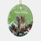 Eekhoorn Kerst Feestdagen Ornament (Rechts)
