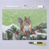 Eekhoorn Kerst Feestdagen Tissue Papier (Craft)