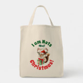 Eekhoorn Kerst met Antlers Lights Canvas tas (Achterkant)