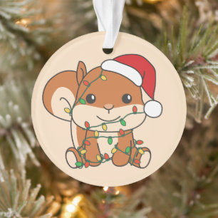Eekhoorn Kerstmis Winter Dieren Vakantie Eekhoorn Ornament