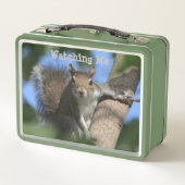 Eekhoorn kijken naar je fotografisch (Achterkant)