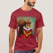Eekhoorn Koningin van Harten T-shirt (Voorkant)