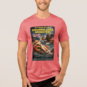 Eekhoorn Krab Monsters Tri-Blend Shirt