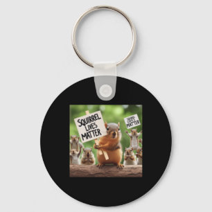 Eekhoorn leeft Sticker Sleutelhanger