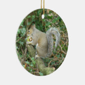 Eekhoorn met Acorn Custom Birthday Keramisch Ornament (Rechts)