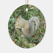 Eekhoorn met Acorn Custom Birthday Keramisch Ornament (Links)