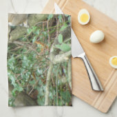 Eekhoorn met Acorn Kitchen Towel Theedoek (Quarter Fold)