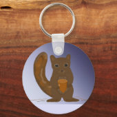 Eekhoorn met een eikel sleutelhanger (Voorkant)