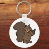 Eekhoorn met een eikel sleutelhanger (Voorkant)