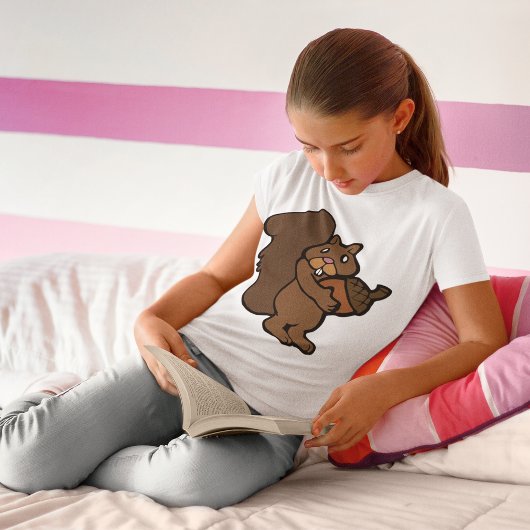 Eekhoorn Met Een Eikel T-shirt