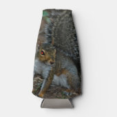 Eekhoorn met gloeiende ogen flesjeskoeler (Voorkant)