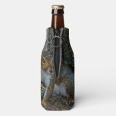 Eekhoorn met gloeiende ogen flesjeskoeler (Fles Achterkant)