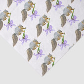 Eekhoorn met Iris-weefselpapier Tissuepapier (Detail)