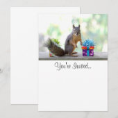 Eekhoorn met omheinde Cadeaus Kaart (Voorkant / Achterkant)