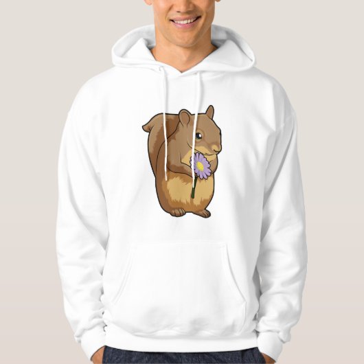 Eekhoorn met paarse ventilator hoodie (Voorkant)