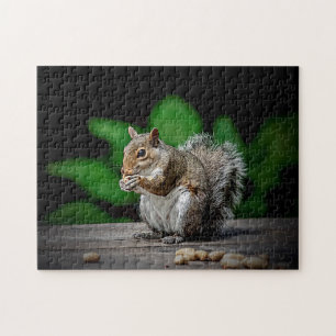Eekhoorn met pinda's legpuzzel