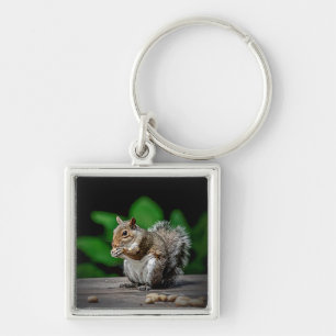 Eekhoorn met pinda's sleutelhanger